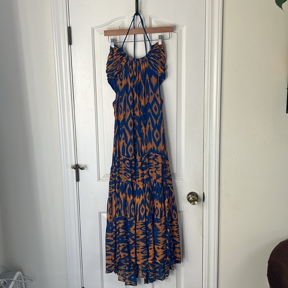 Anthropologie X Verb by Pallavi Singhee | Cut-Out Maxi Romantic Halter Dress XS - Picture 6 of 12